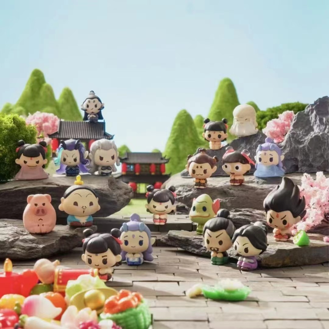 【首发正版】哪吒2《哪吒之魔童闹海》排排坐系列迷你公仔盲袋