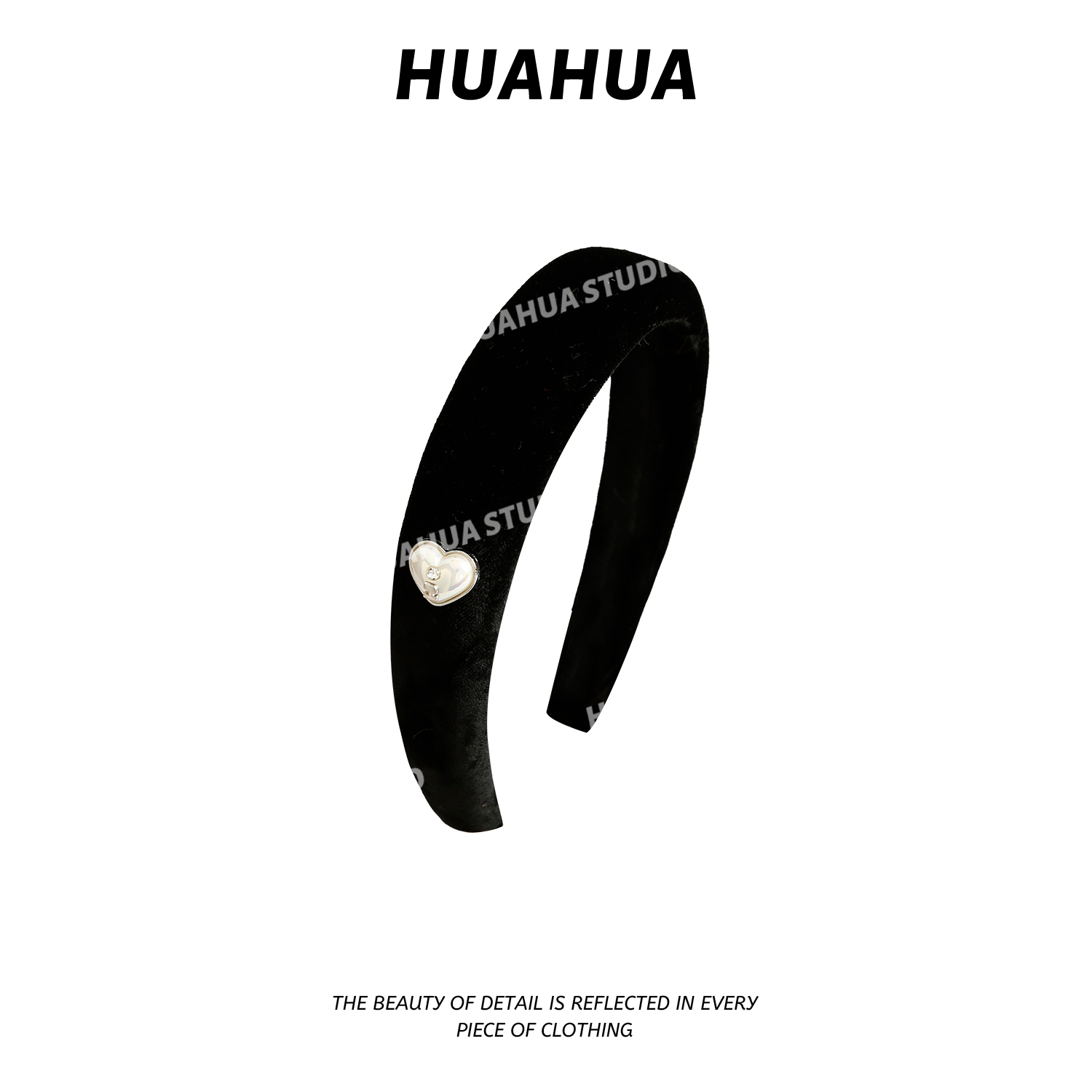 【花花】爱心发箍~韩系爱心珍珠发箍日常外出简约百搭高颅顶发饰