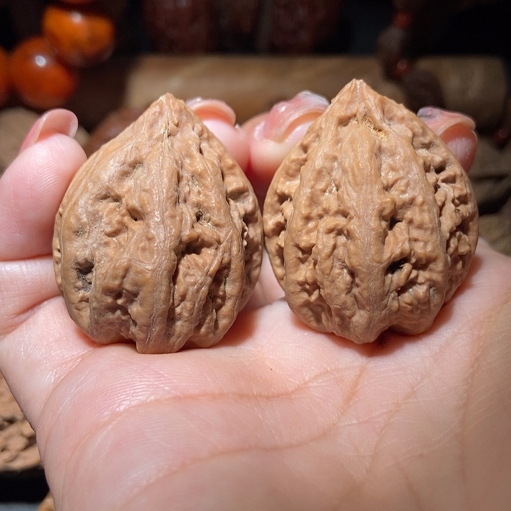 把件文玩核桃东北楸子小雪23