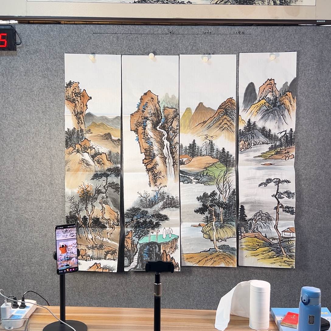 国画385 牡丹等植物生长于这里生长