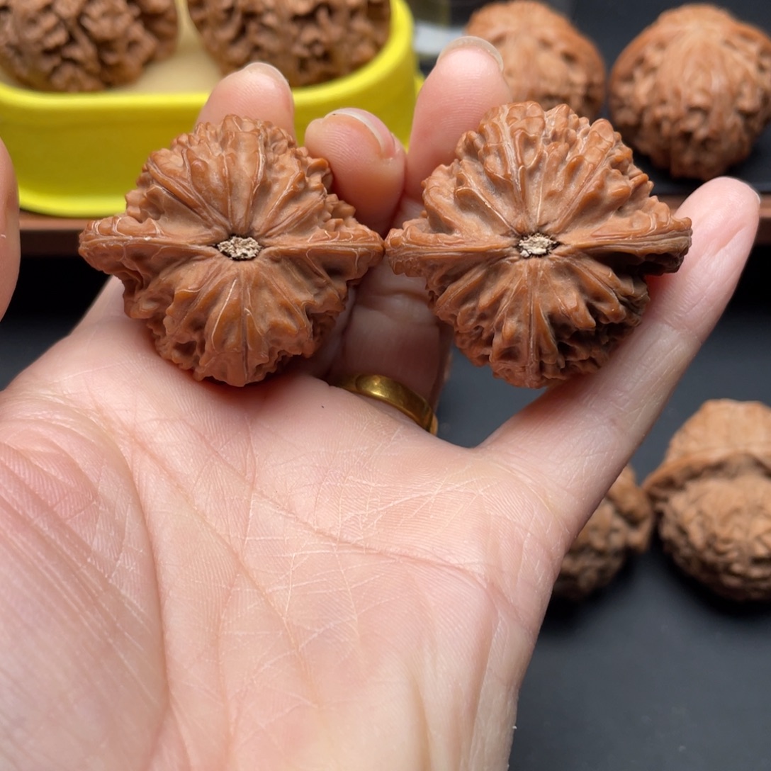 锦***安把件文玩核桃磨盘40