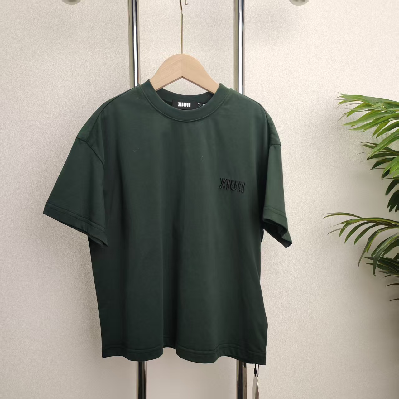 【B725】绿色短袖T恤B5-6