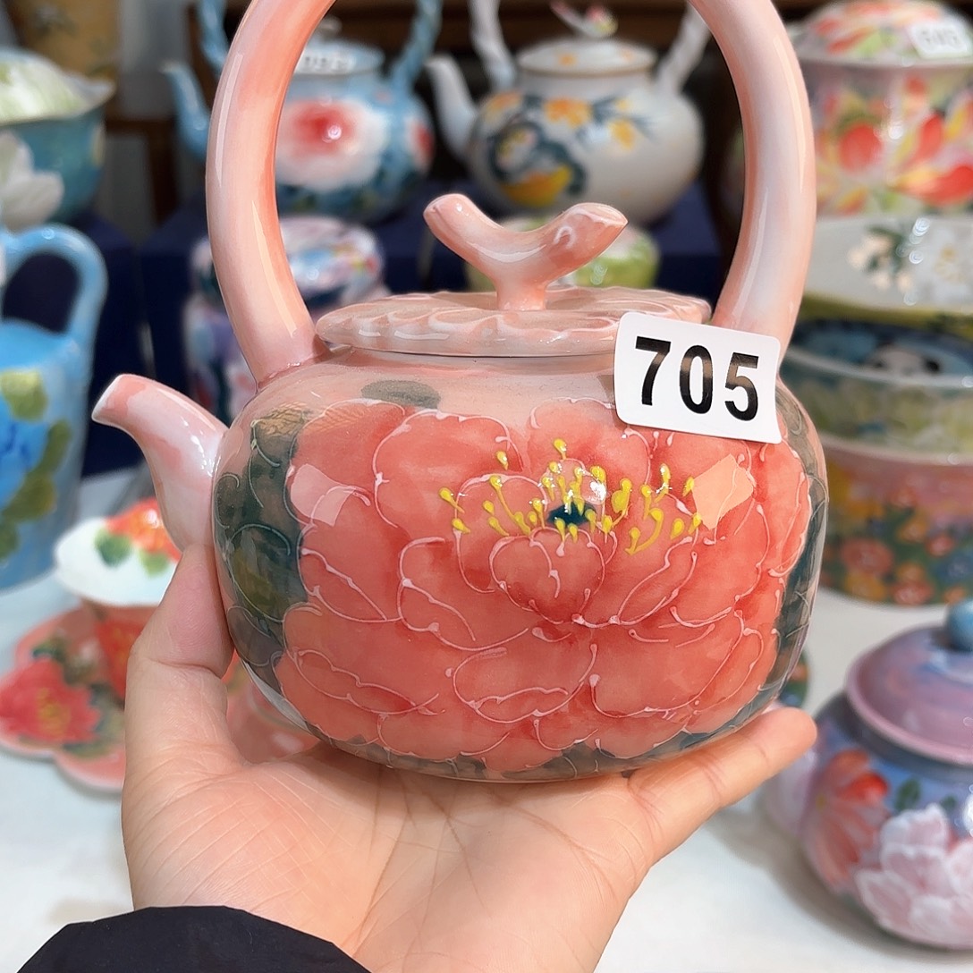 景德镇手绘高温釉下彩陶瓷茶具