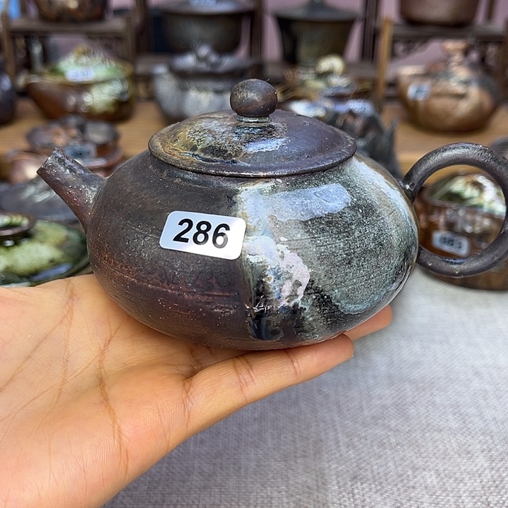 裸柴烧陶瓷手工茶器