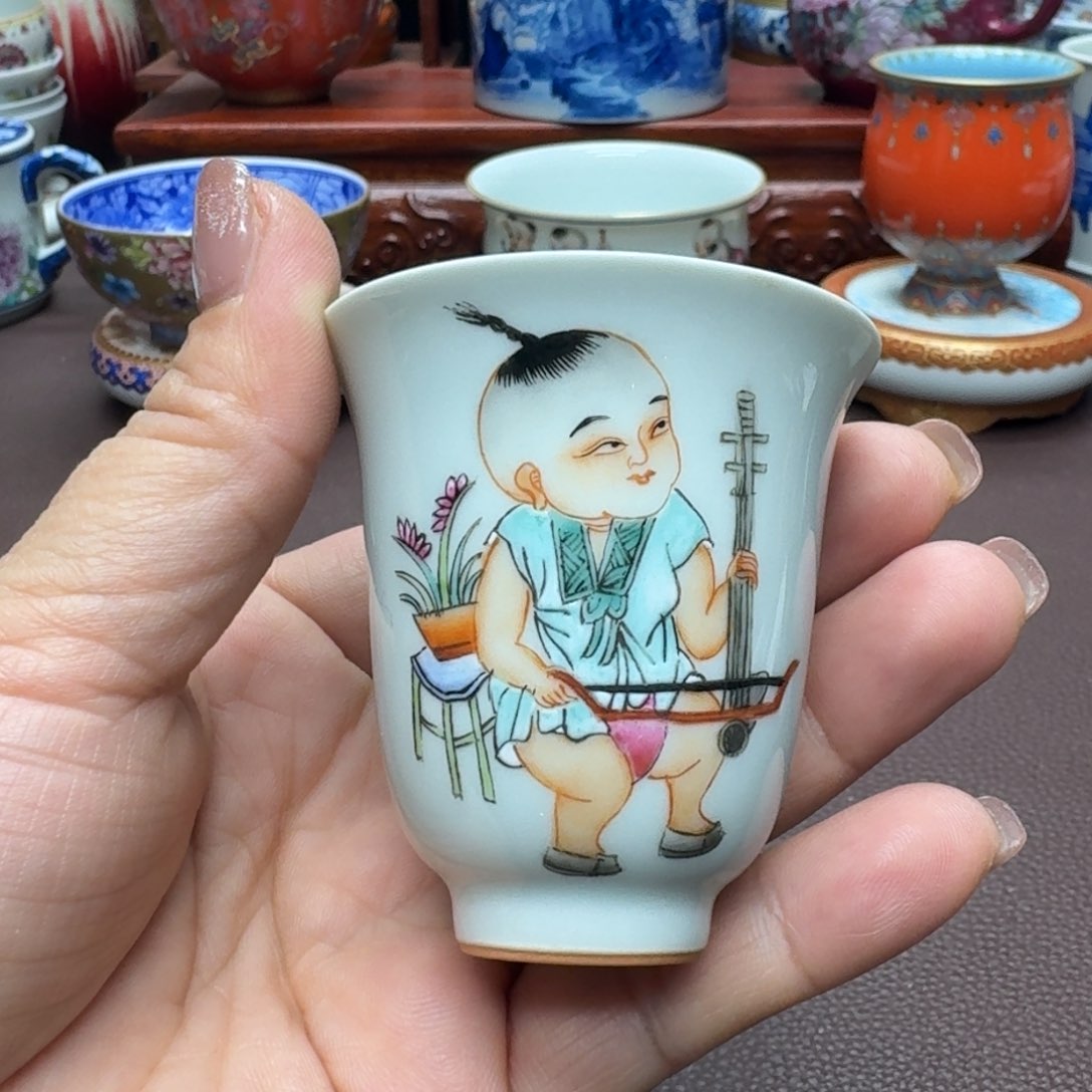 瓷片景德镇仿古手工制作精品展示
