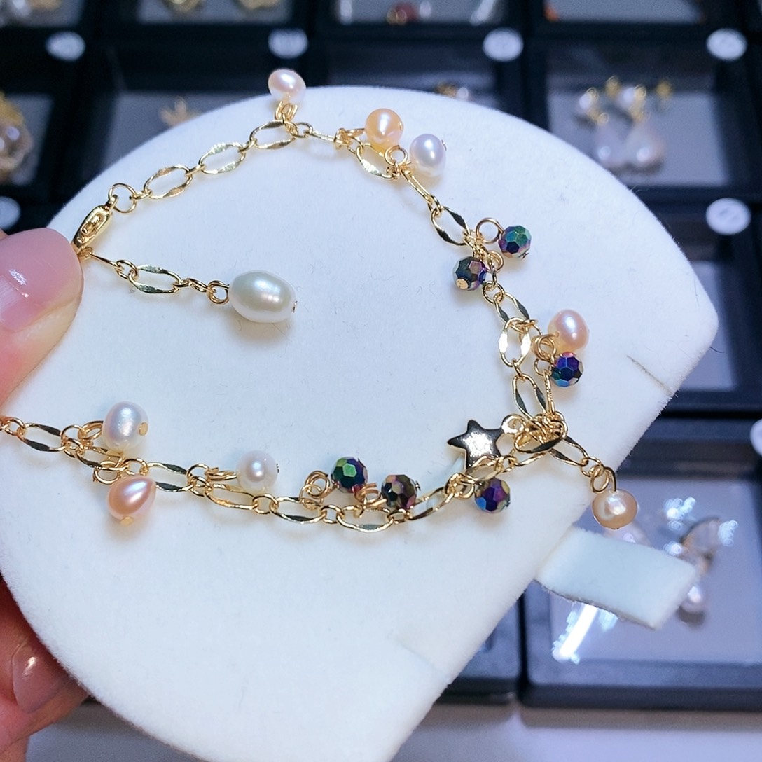 【闪购商品】淡水珍珠脚链未镶嵌