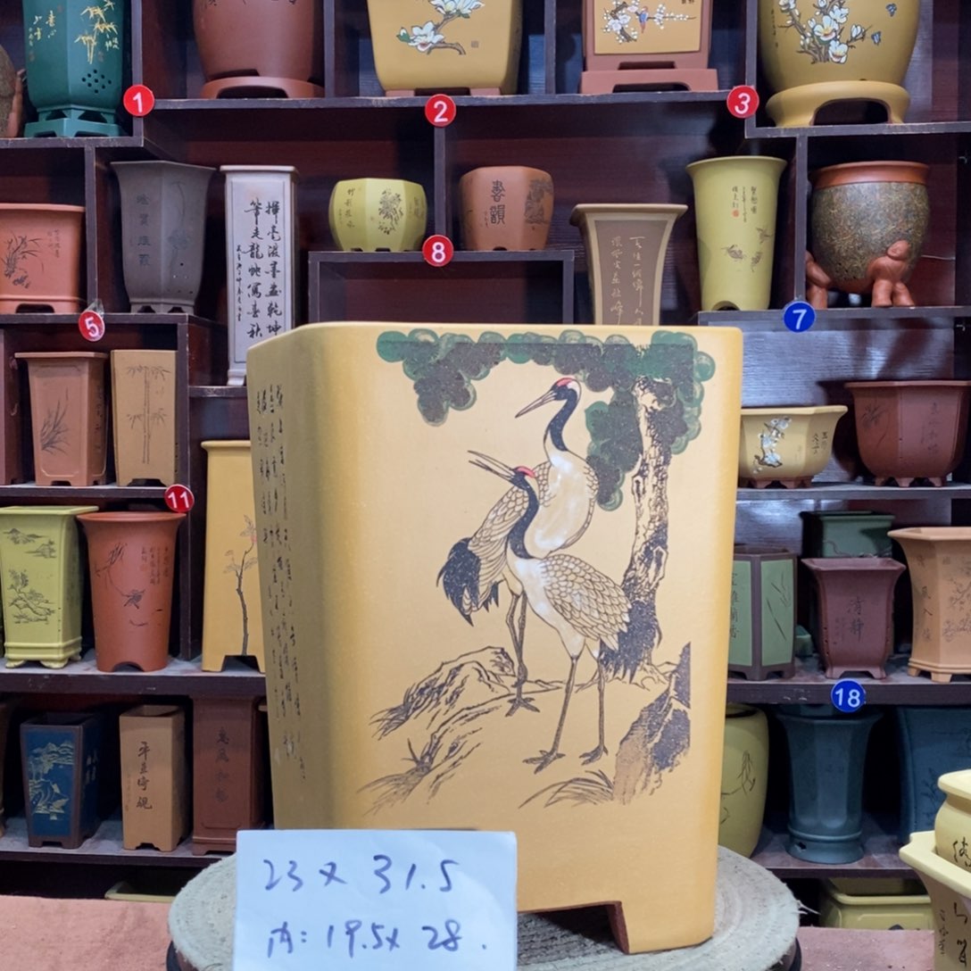 紫砂艺术紫砂花盆