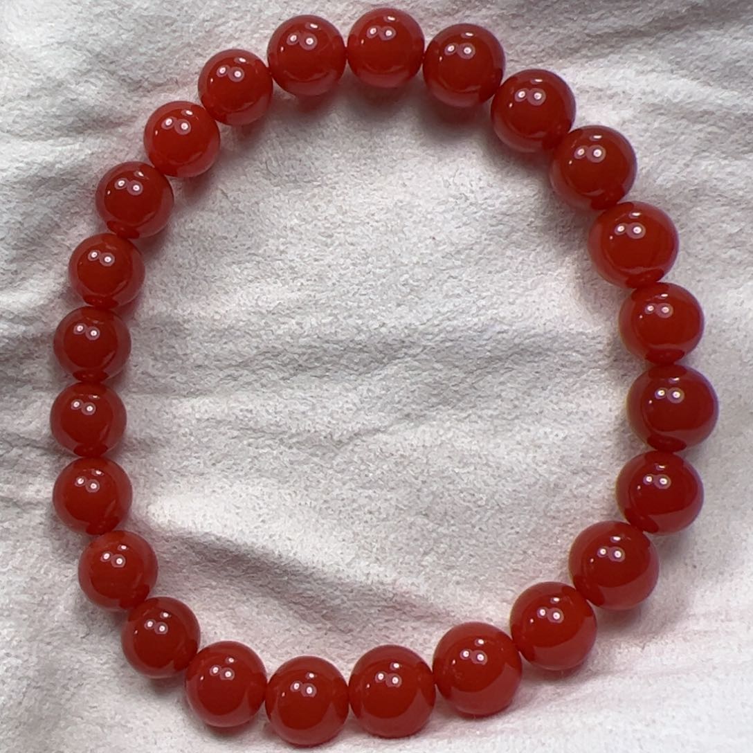 南红玛瑙手串未镶嵌