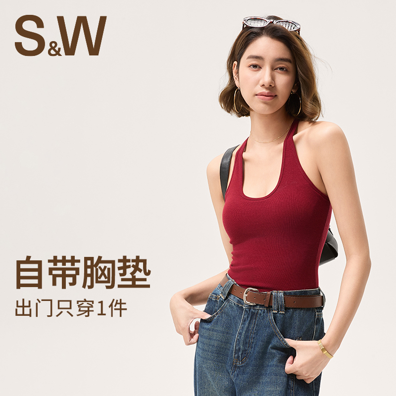 SW夏季女款显瘦外穿衣跑步瑜伽背心内衣运动内衣美背打底百搭8359