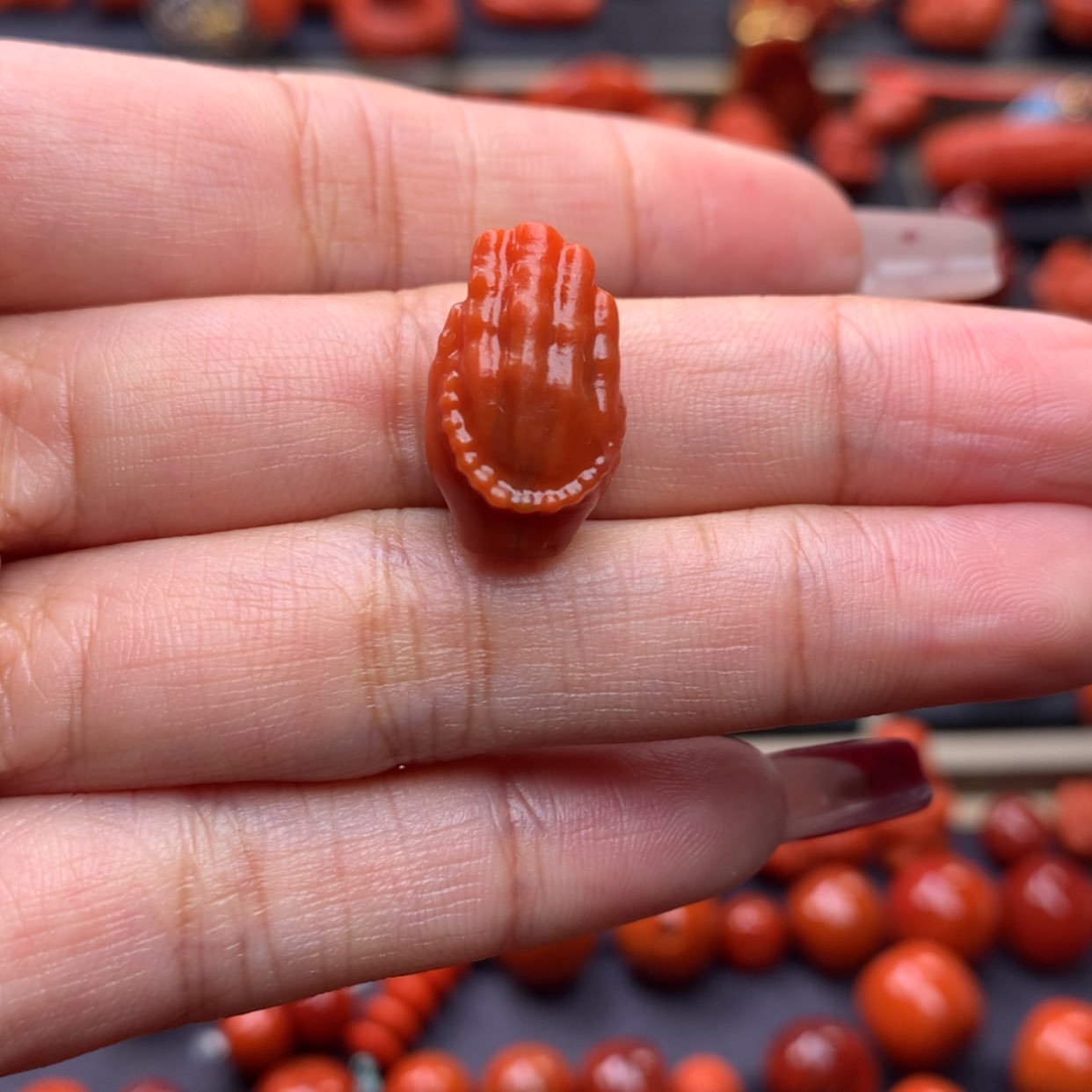 【闪购商品】南红玛瑙佛手未镶嵌