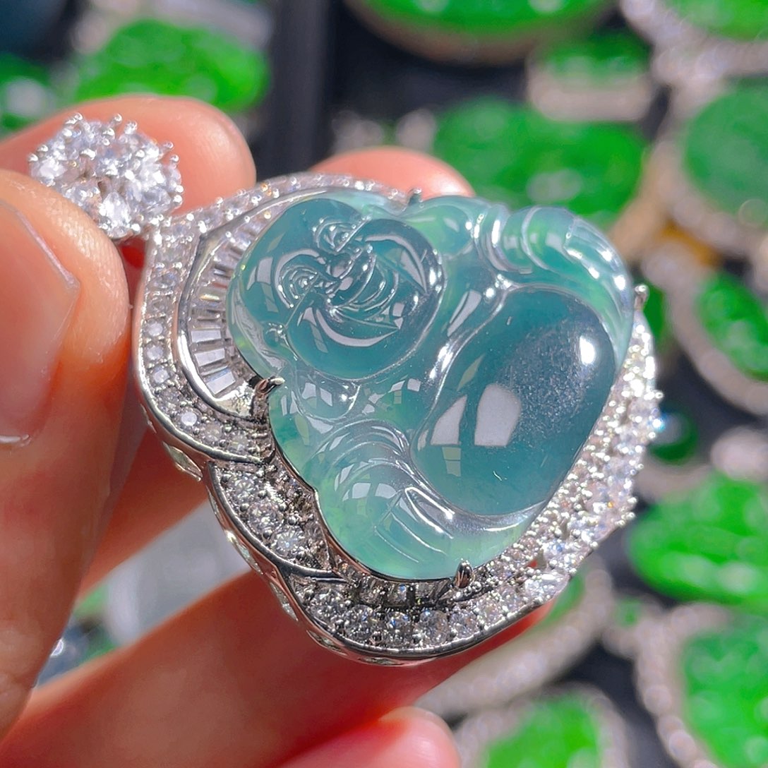 翡翠未镶嵌吊坠(不含链)