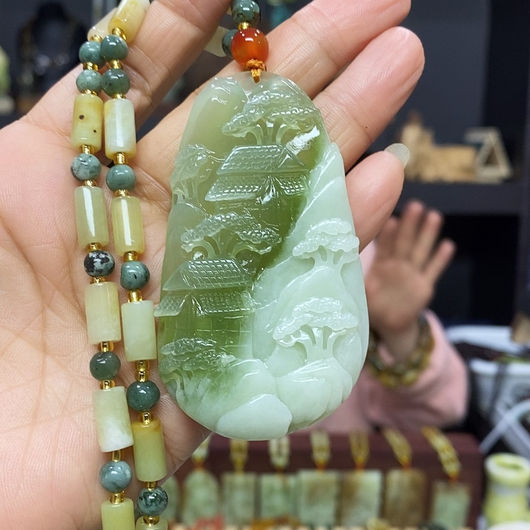 岫玉挂件吊坠未镶嵌