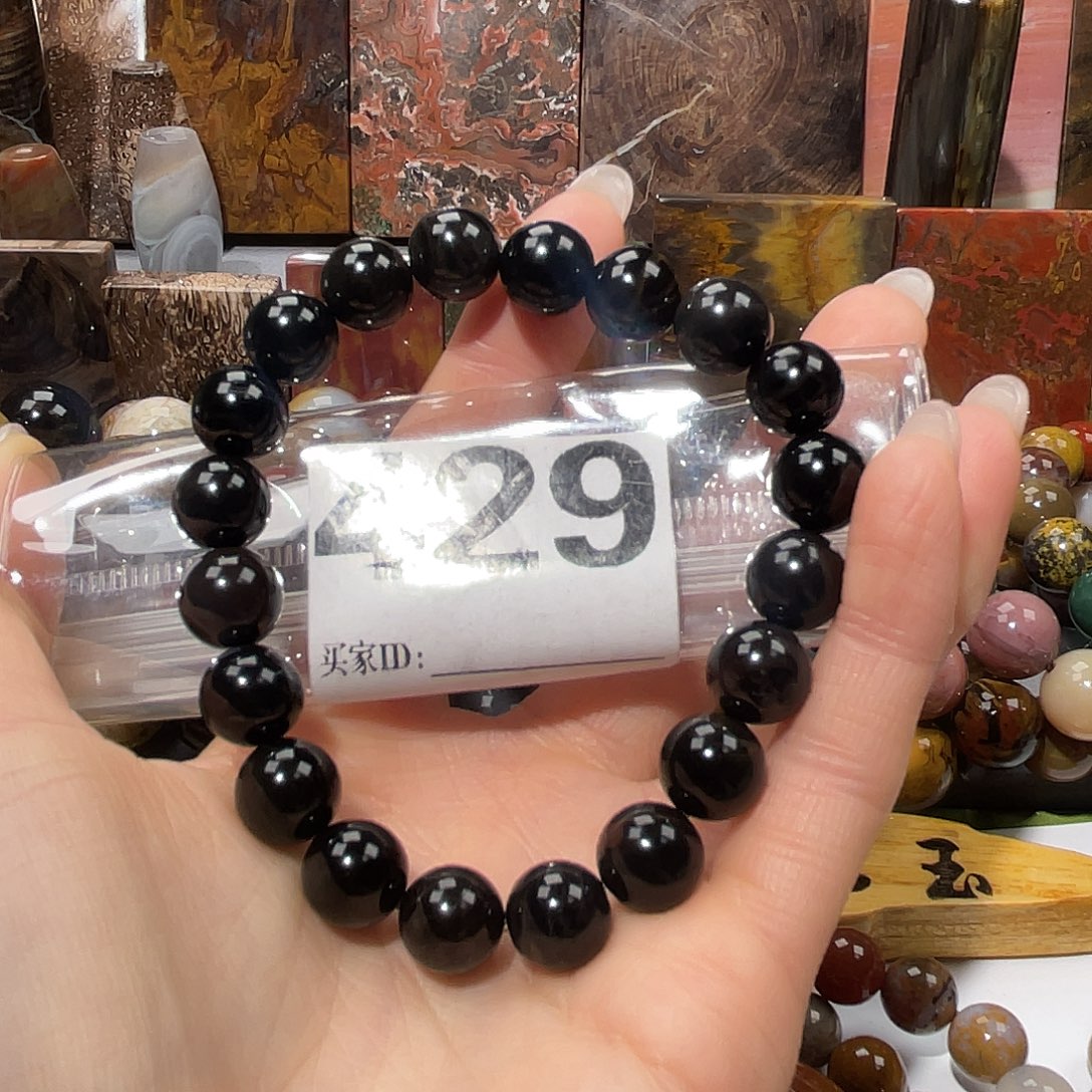 硅化玉未镶嵌天然北票硅化玉手串10.8