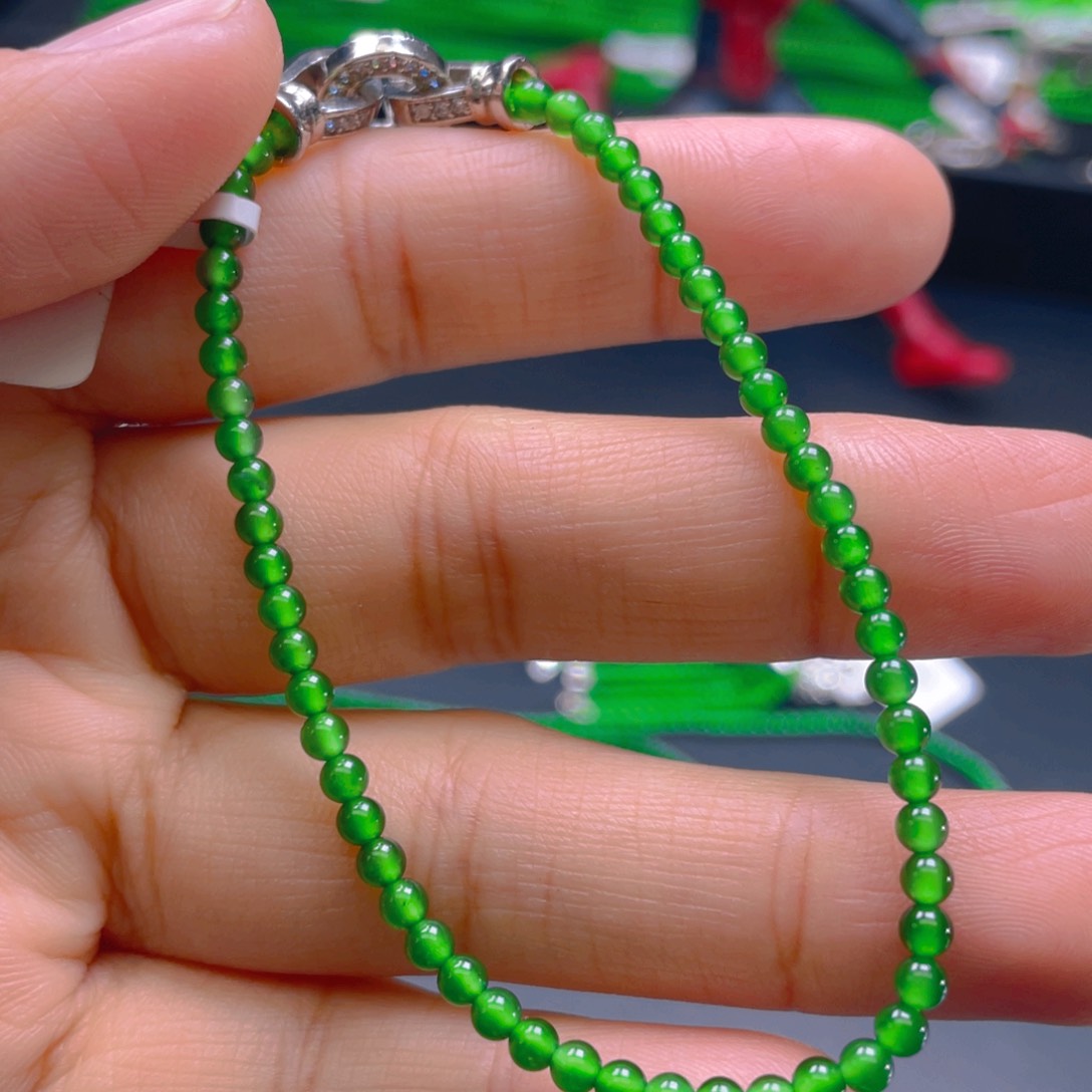 翡翠项链未镶嵌小****理，1