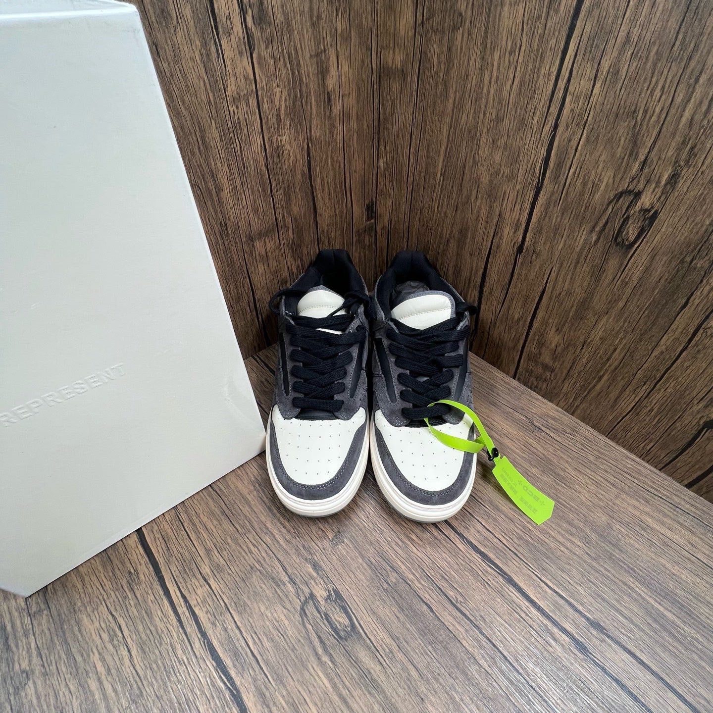 未使用 maje pm Rep  白黑灰板鞋 603962 