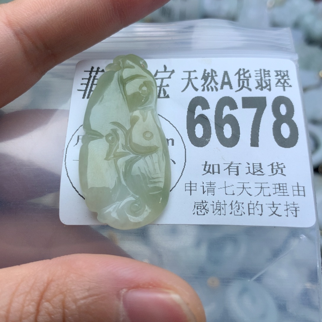 翡翠颈饰未镶嵌6678。