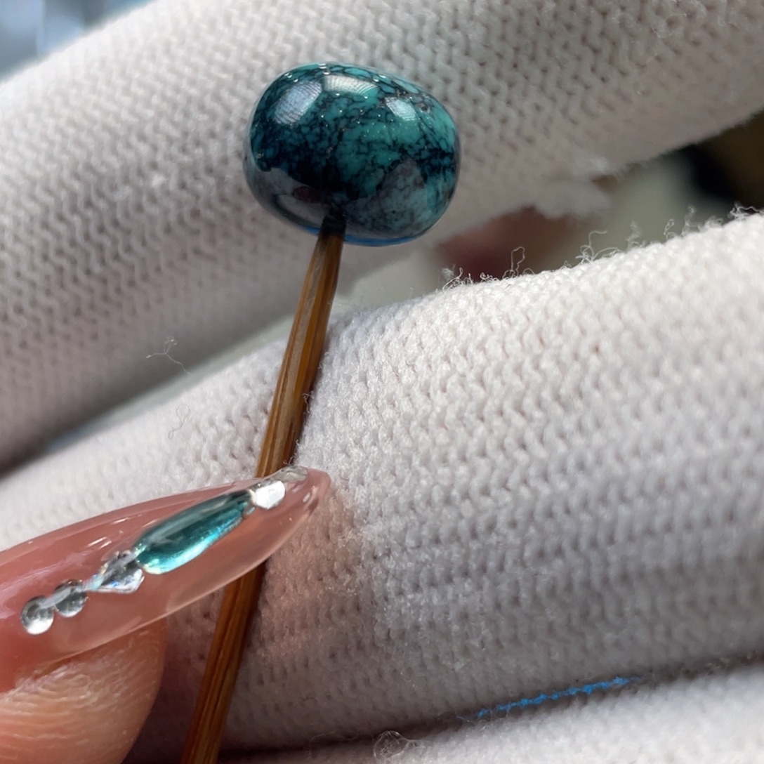 绿松石未镶嵌挂件