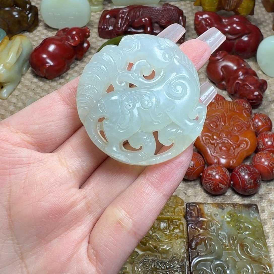 吊坠白玉菩提挂件