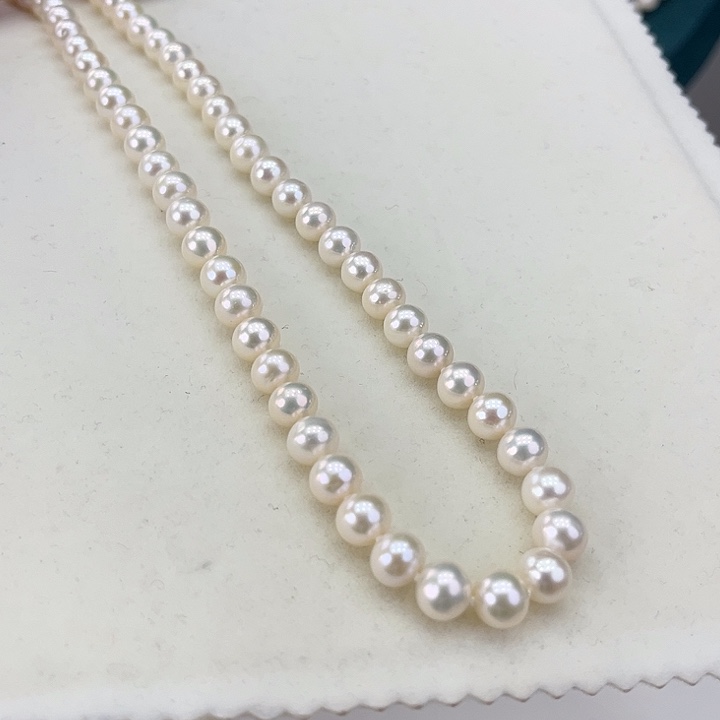 淡水珍珠颈饰银S925镶嵌卡8炫彩高品