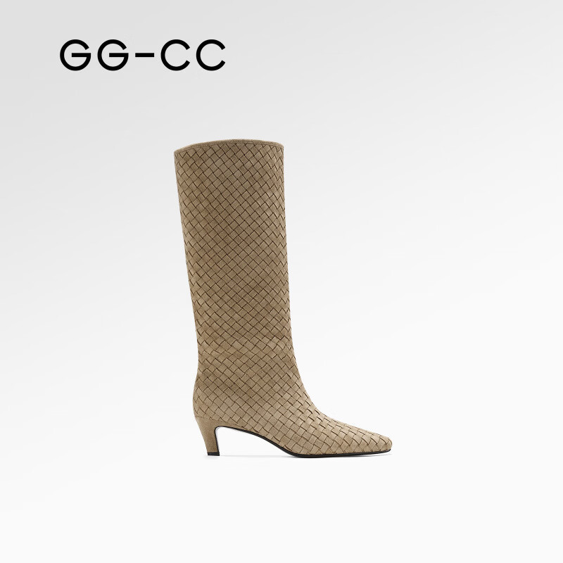 GG-CC【雅典女神】冬季新款法式优雅时装靴细跟高筒靴女靴子5344