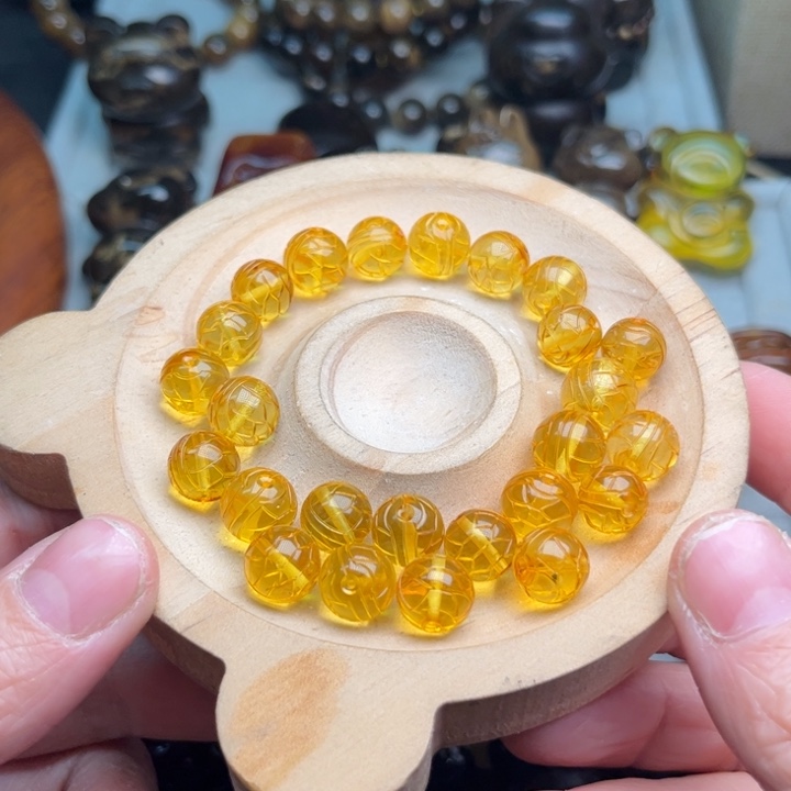 琥珀未镶嵌颈饰俄料9加