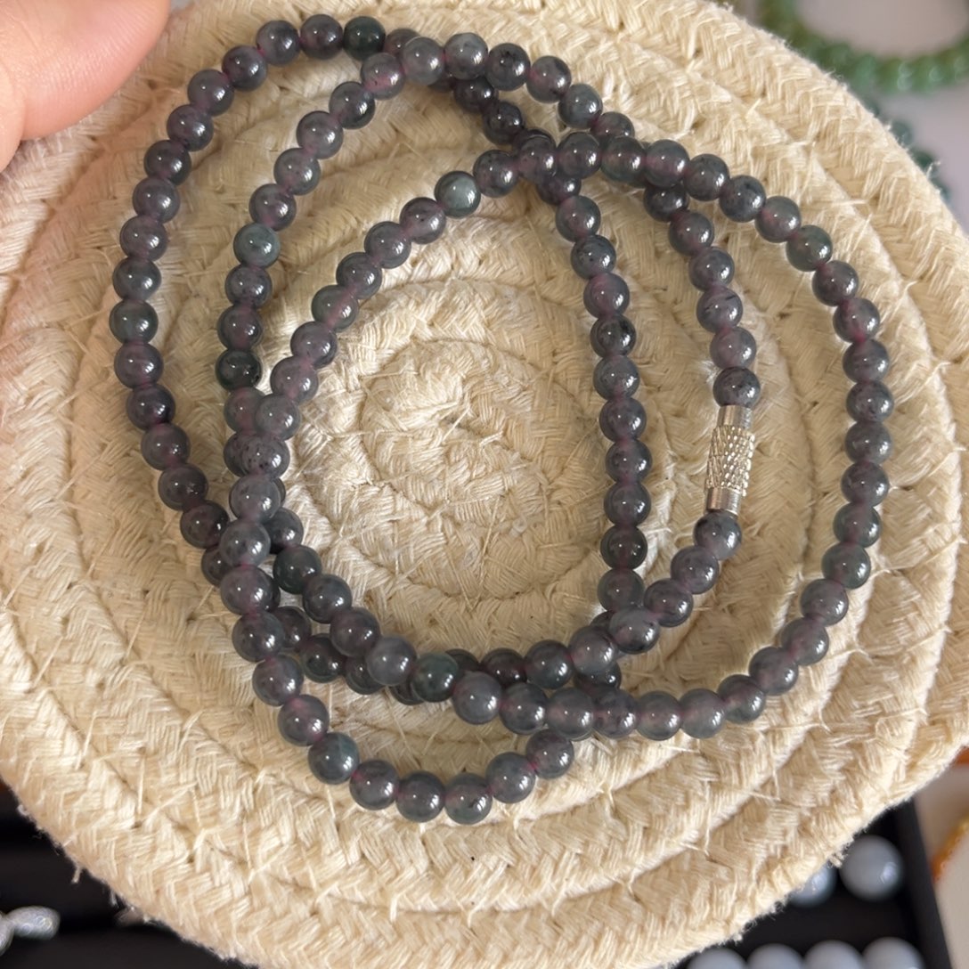 翡翠未镶嵌手链4.9