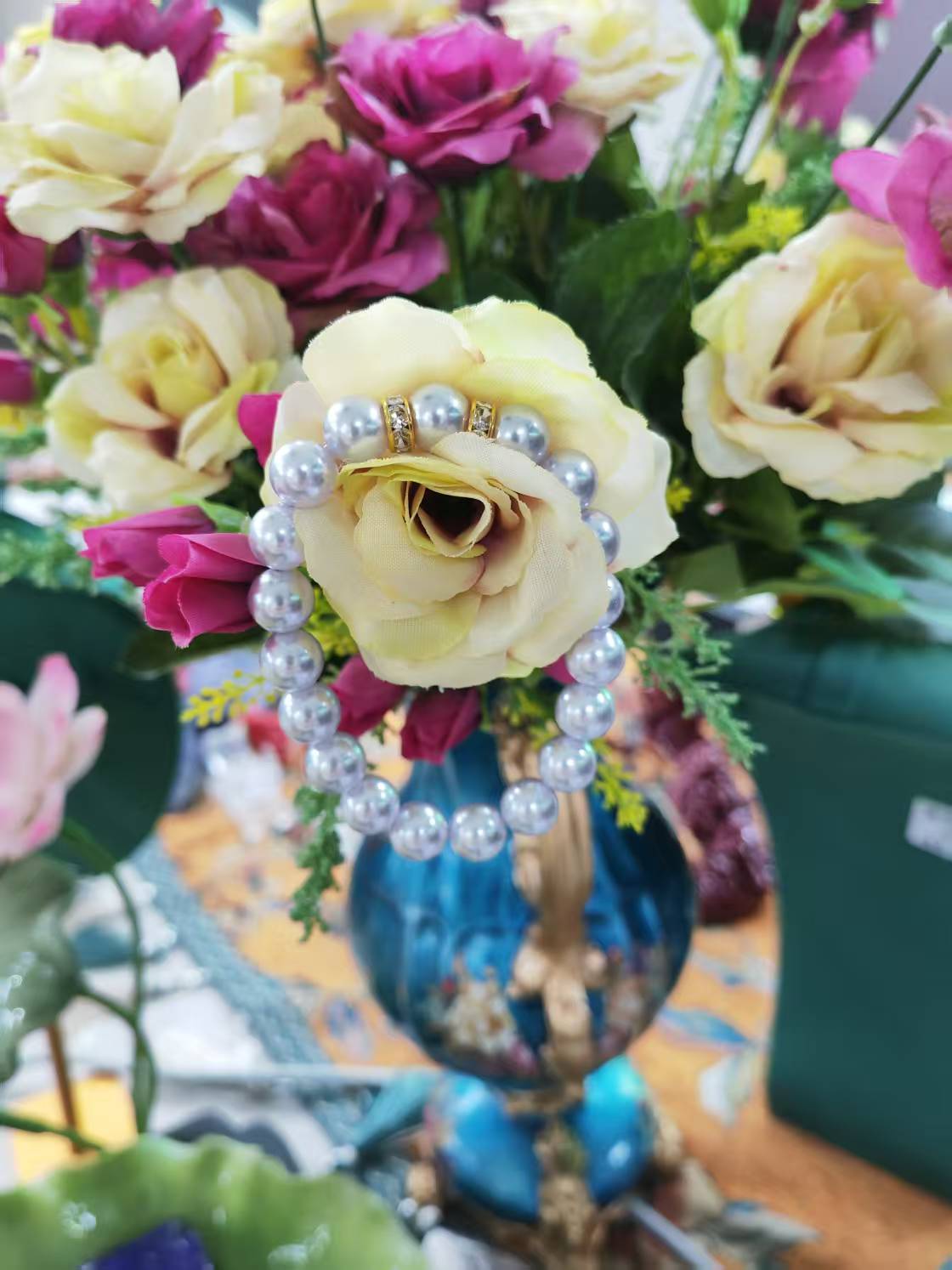 【聪聪珠宝】20375-高端贵气尊贵紫珍珠手串-10mm