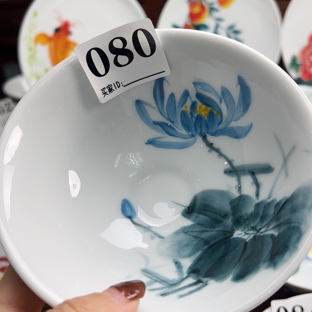 瓷片景德镇陶瓷手工手绘制作