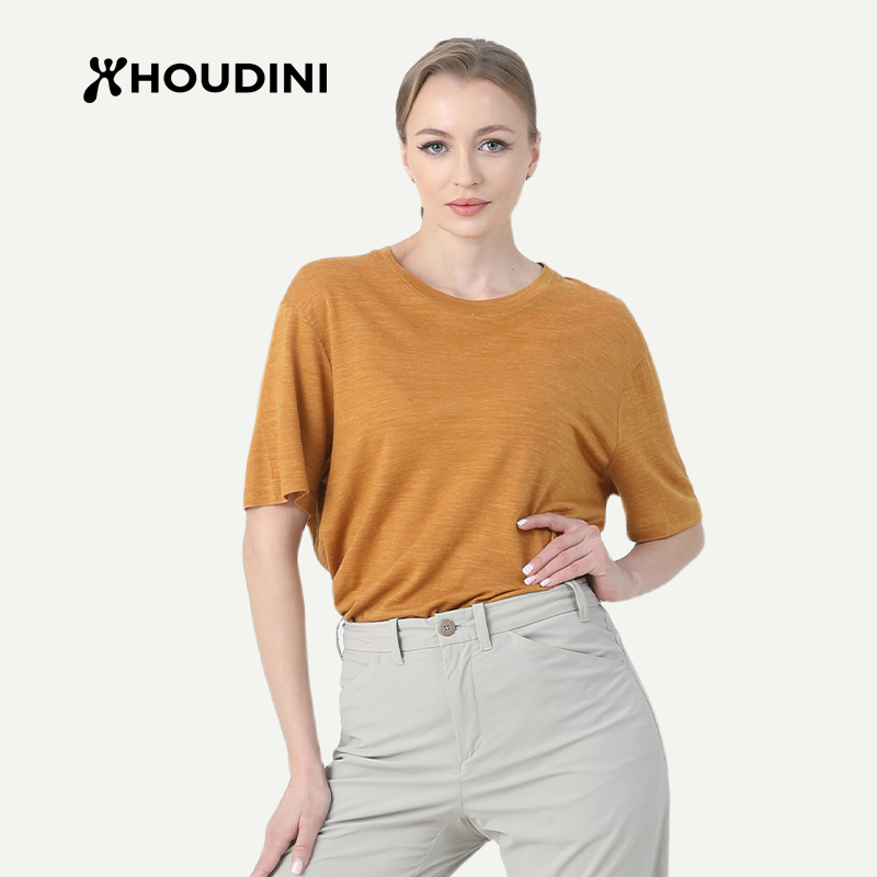 HOUDINI/胡丁尼Activist Tee积极短袖 户外休闲羊毛混纺短袖 女