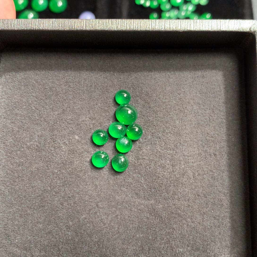 翡翠散珠炀*裸石蛋面