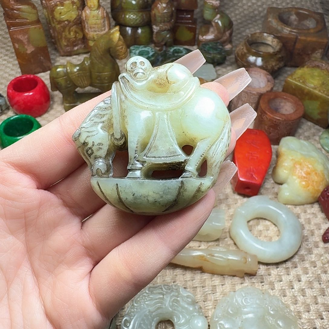 白玉菩提吊坠挂件