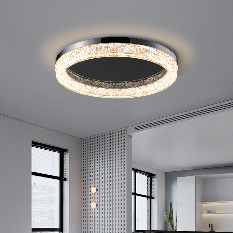 客厅吸顶灯意式轻奢高级感2025新款极简现代简约圆形大气客厅主灯