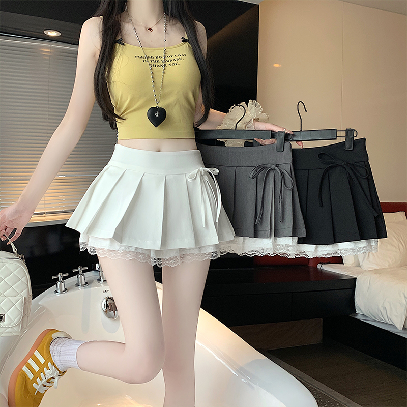 8103甜美纯欲风百褶半身裙2025夏季新款高腰显瘦半裙防走光超短裙