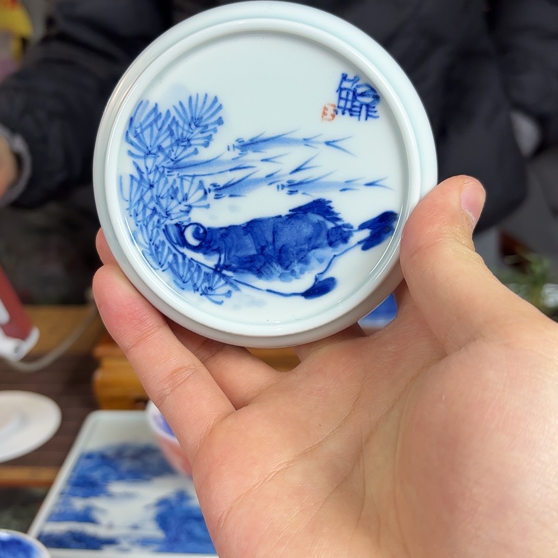 游*王庆龙老师手绘陶瓷（