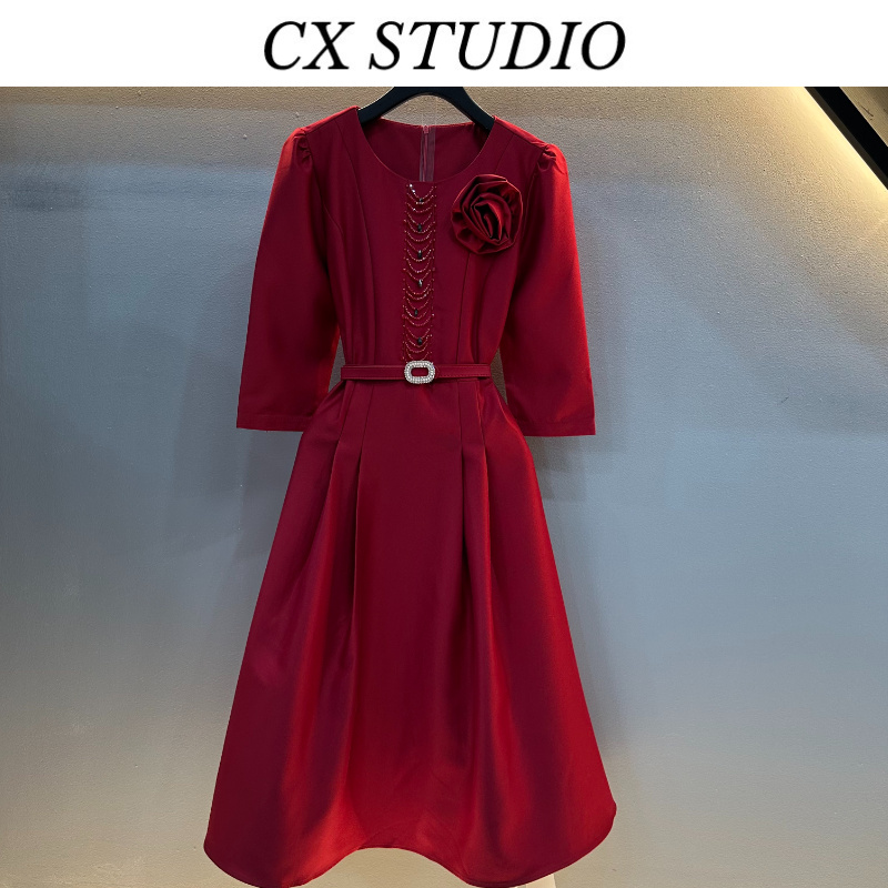 编码69 经典收腰轻奢时尚春季连衣裙（定制女装）GL8670A