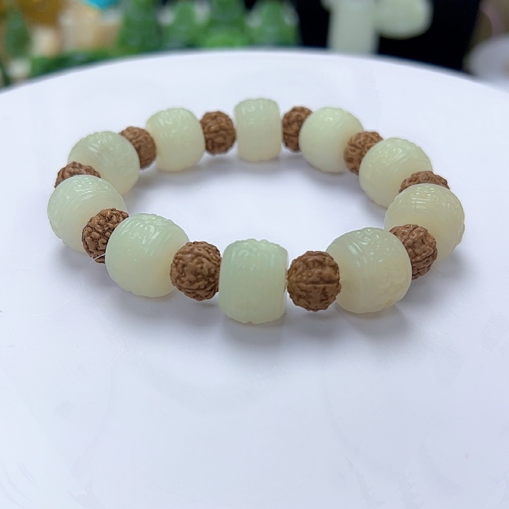 和田玉未镶嵌手串