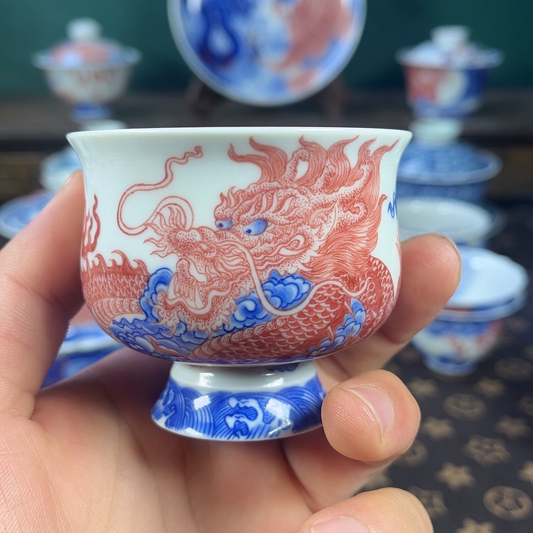 瓷片自成堂景德镇手工手绘