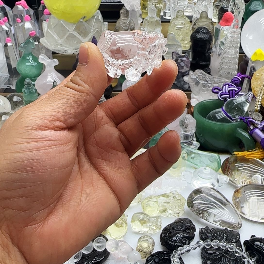 水晶车挂未镶嵌摆件