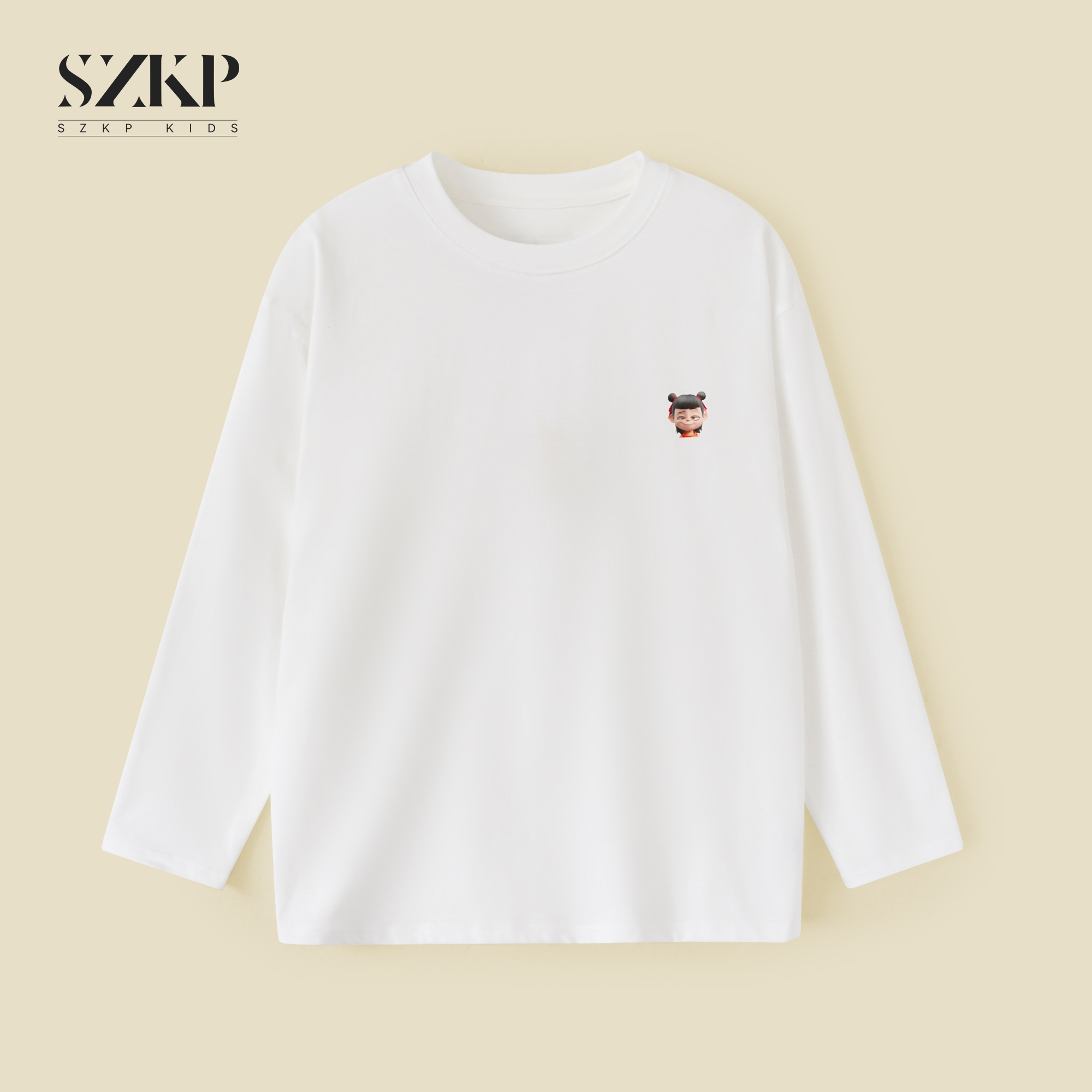 【SZKP】亲肤透气t恤女童春装中大童儿童长袖百搭上衣YNYC550362