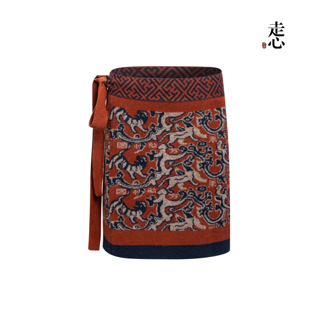 【香云走心】羊绒 五星出东方半裙25ZX2517（克重440g）