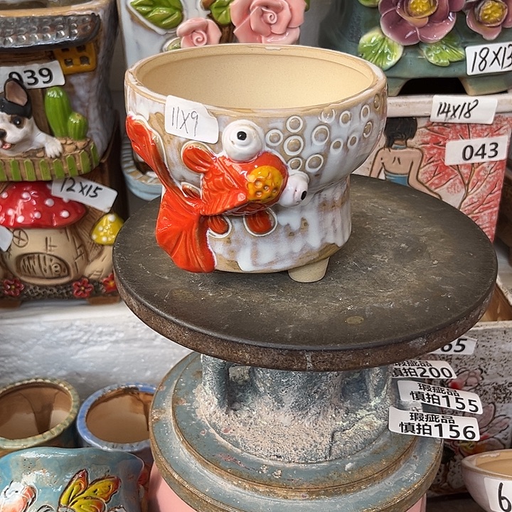 粗陶材质多肉花盆