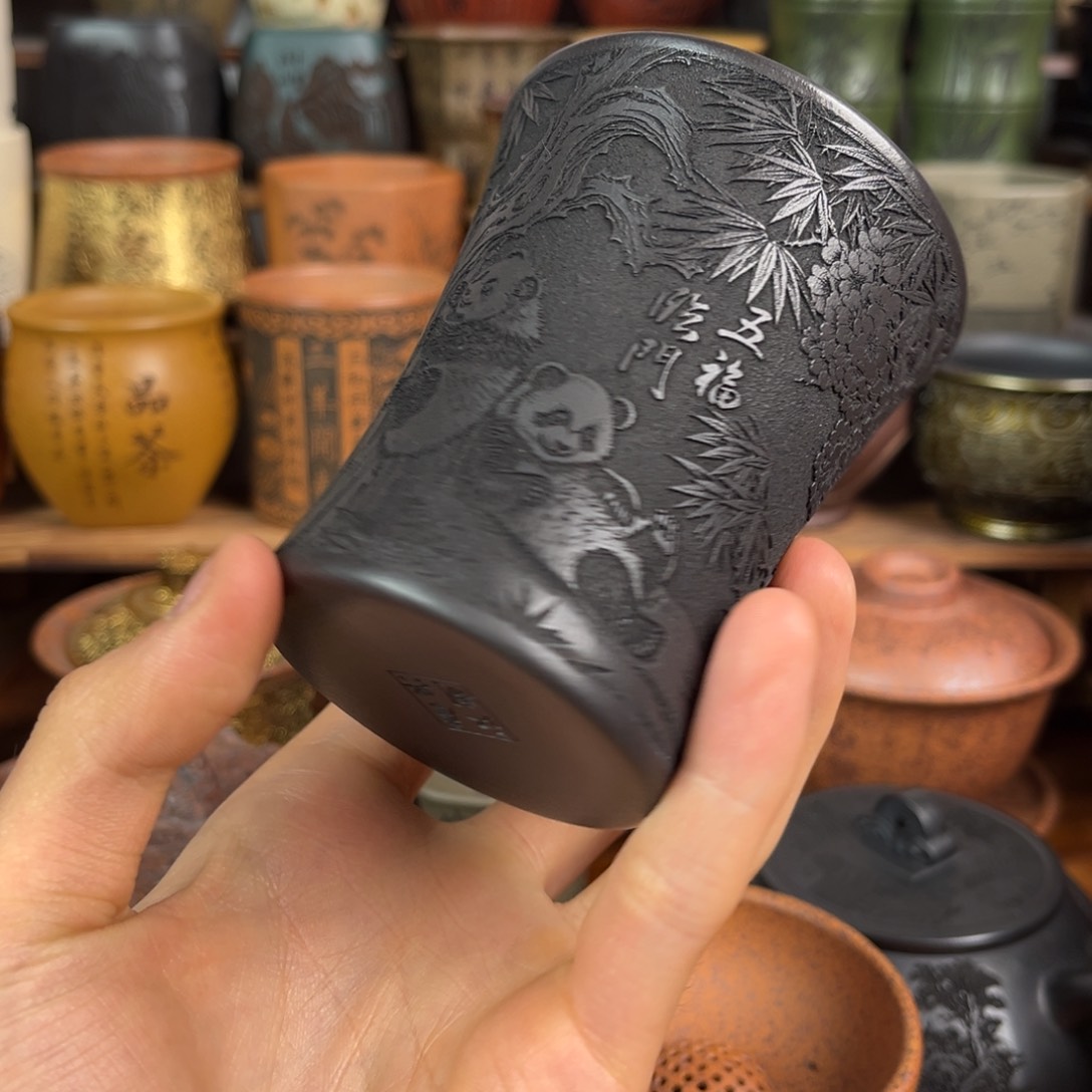 茶杯紫砂宜兴原矿紫砂杯茶具