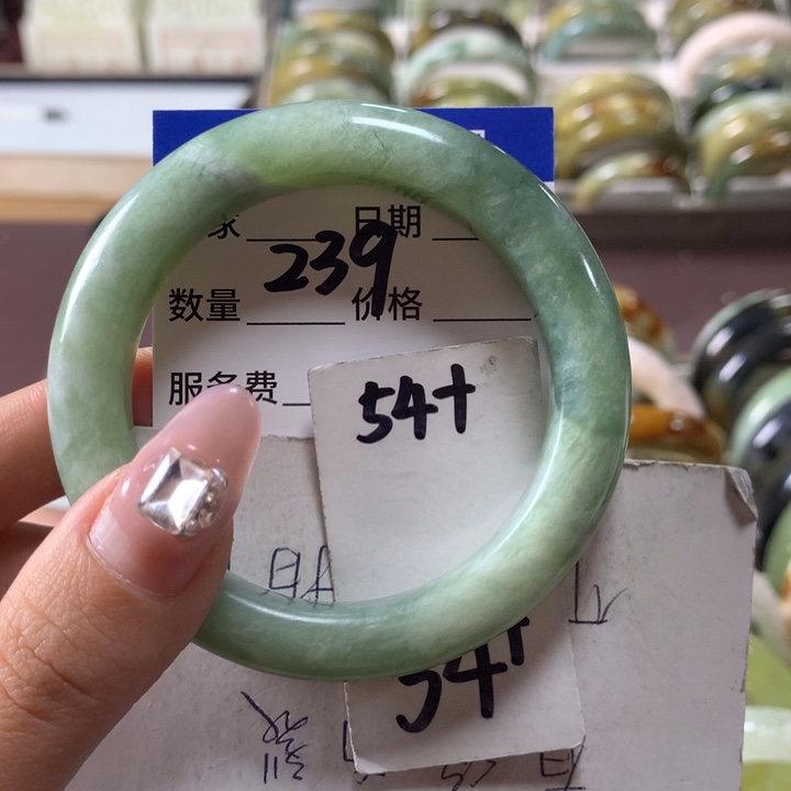 蛇纹石玉手镯未镶嵌239