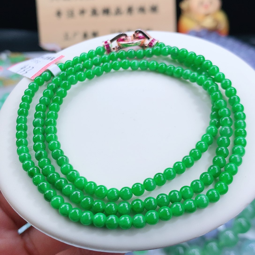 翡翠手链未镶嵌卡3.6