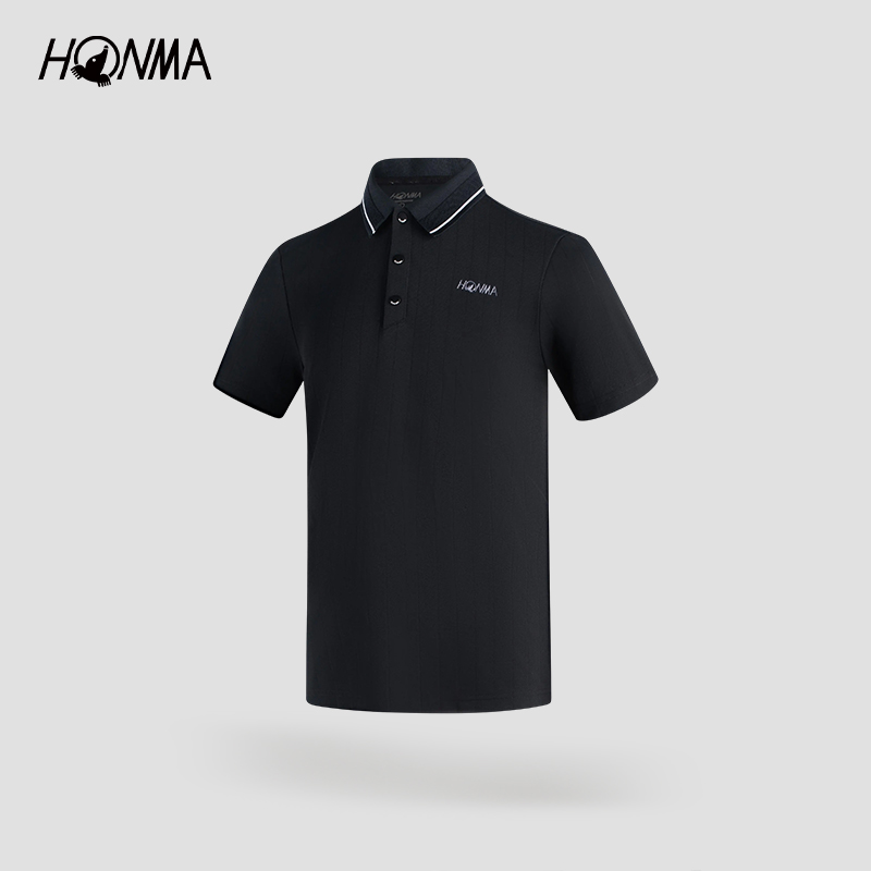 [专业高尔夫]HONMA新款男士POLO干爽柔软吸湿速干简约HMLX707R832