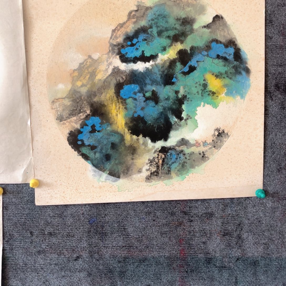 国画泼墨破彩非常有意境的一幅画