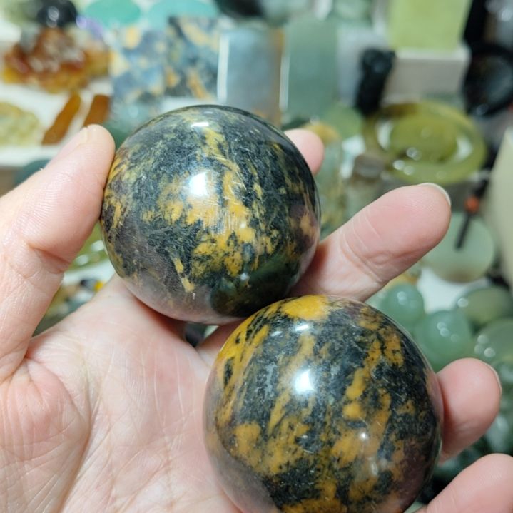 岫玉未镶嵌手球款式
