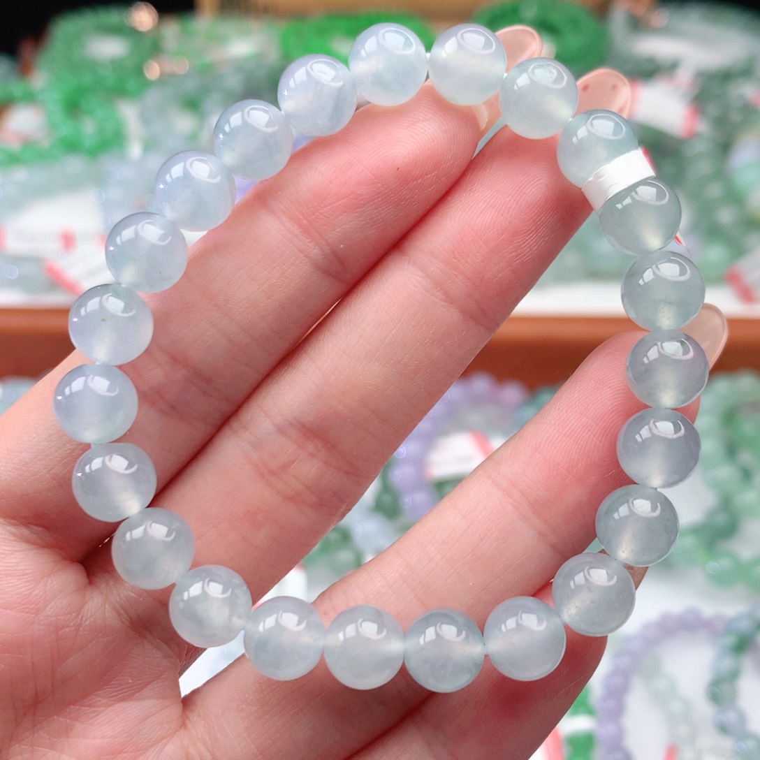 翡翠手链未镶嵌翡翠8mm