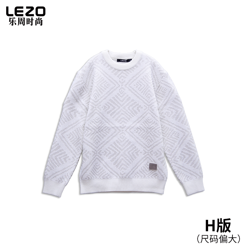 LEZO乐周时尚男装圆领毛衫L25306001