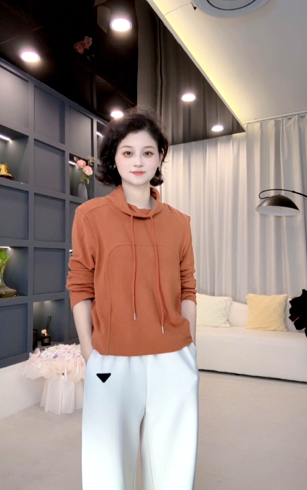 双面奥绒卫衣女2025冬新款内搭时尚百搭保暖打底2666